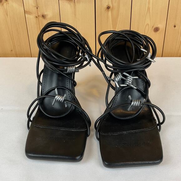 Victim15 Barbed Heels, Black - Size 41, *EST* Standard Sizing Women's 9.5 - Picture 1 of 6